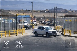 Vista de Acceso Principal en el sitio minero